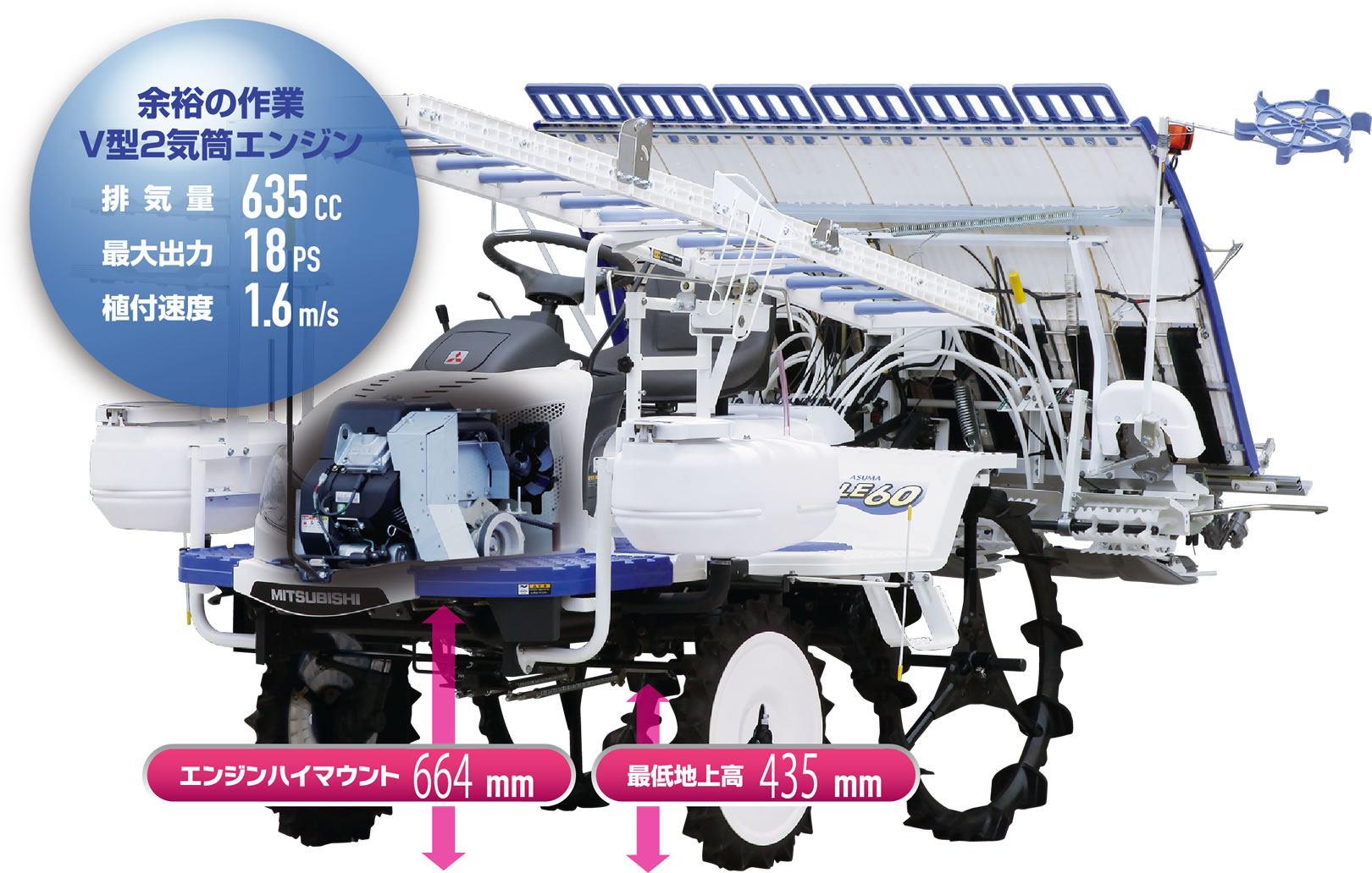 走行性能｜Rice transplanter LE50/LE60｜田植機｜製品情報｜製品紹介