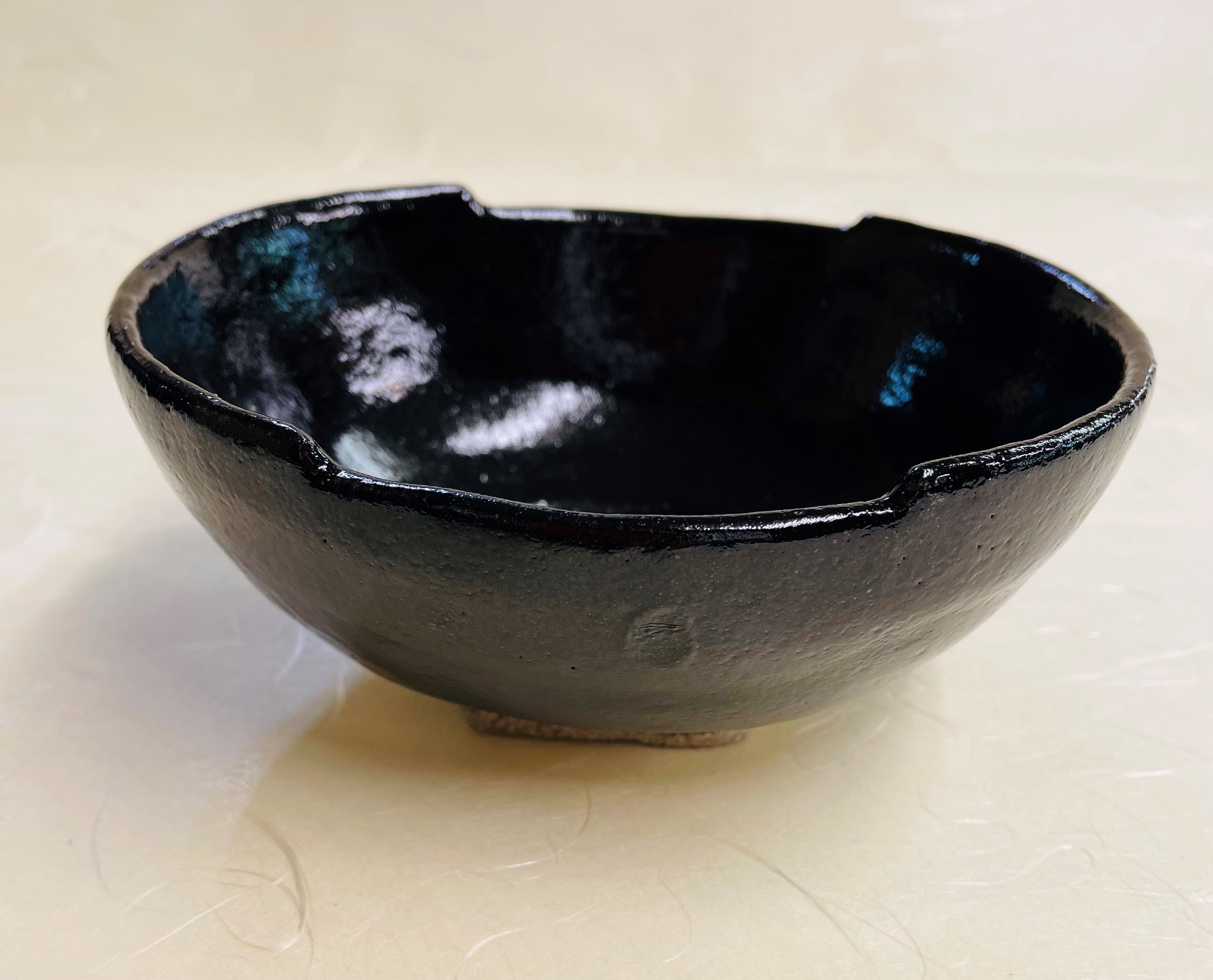 茶道具 萩茶盌 筆洗 守繁 徹 三ツ割高台 5分咲き 茶道具 萩茶