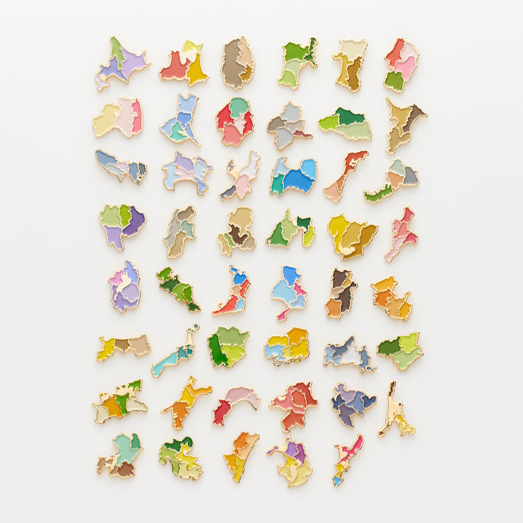 街まち 47palette カラーピンズ/20長野県｜地図グッズ｜Map Design