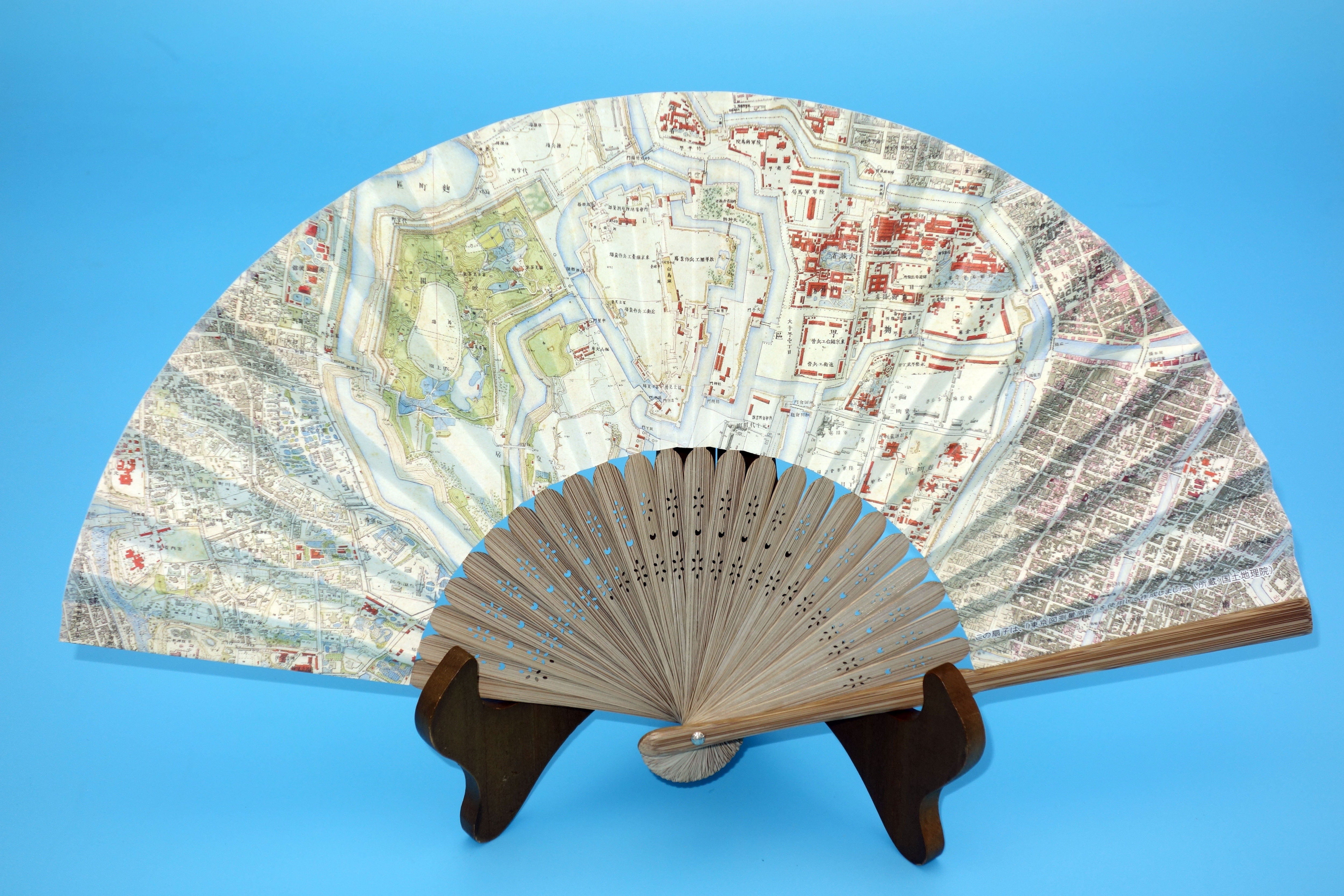 地図扇子 / 地図のご購入は「地図の専門店 マップショップ ぶよお堂」