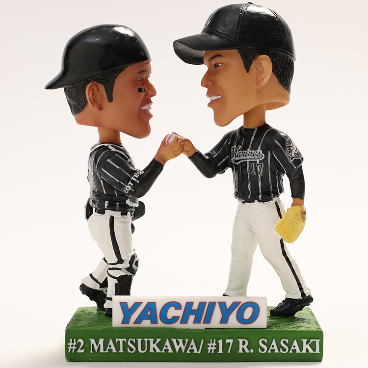 佐々木朗希投手＆松川虎生選手ボブルヘッド」不良品の交換について
