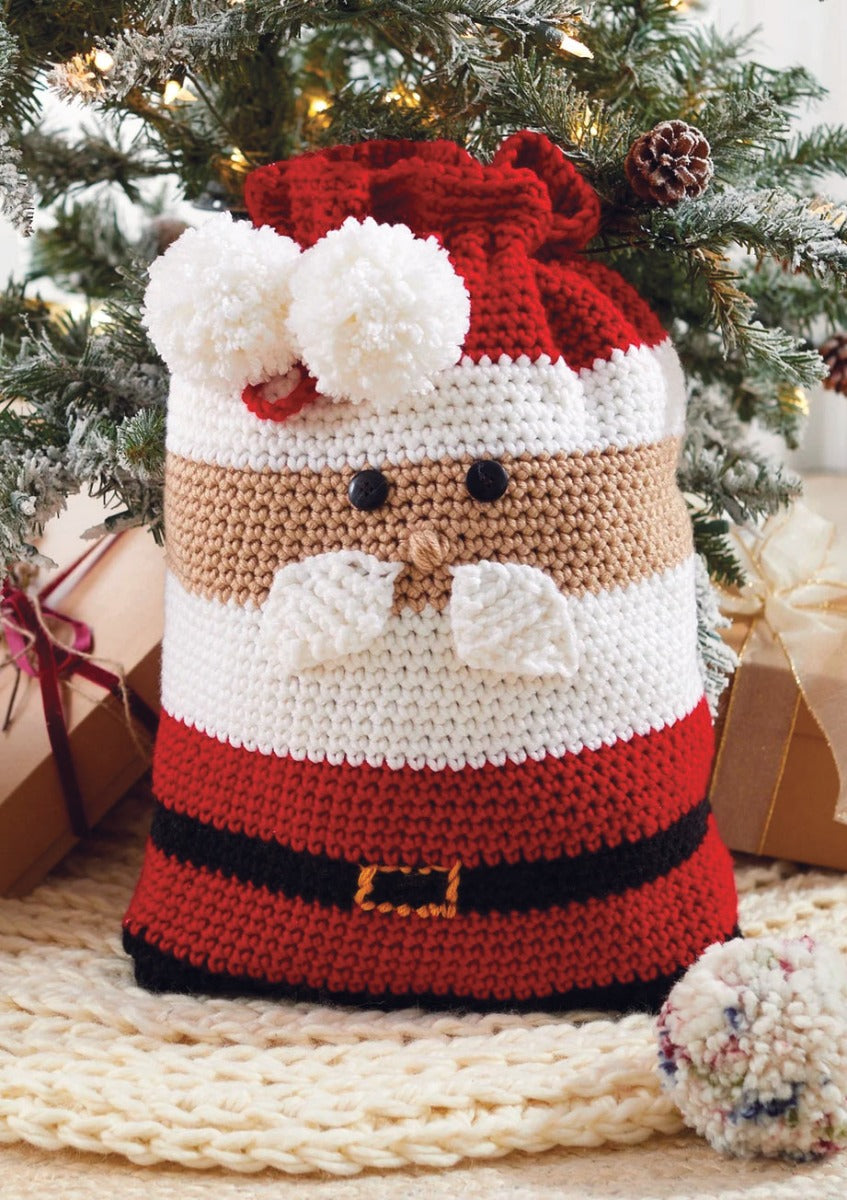 Santa Gift Bag Crochet Kit – Mary Maxim