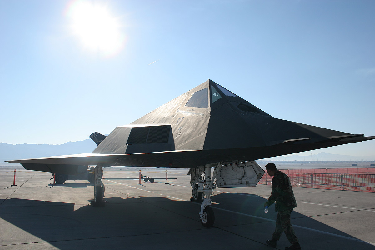 F117ステルス攻撃機(82-0806) 被撃墜機破片？ 1/144 模型付き F117ステルス