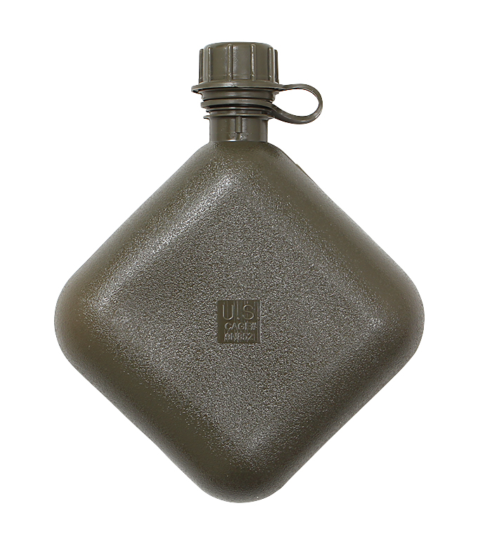US(米軍) 2QT プラ キャンティーン(水筒)ソフトタイプ/OD/米軍規格・新品