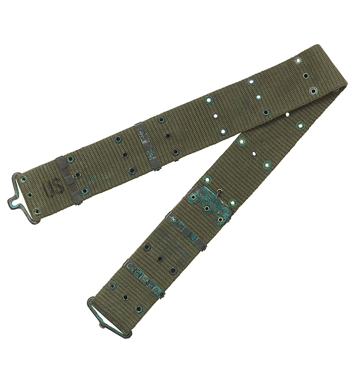 US(米軍) NAM戦 M61ピストルベルト/縦織/金属部若干の緑青あり/