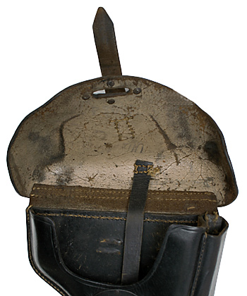 WWIIドイツ軍 ワルサーP38 ハードシェルホルスター(黒革製)1940年製