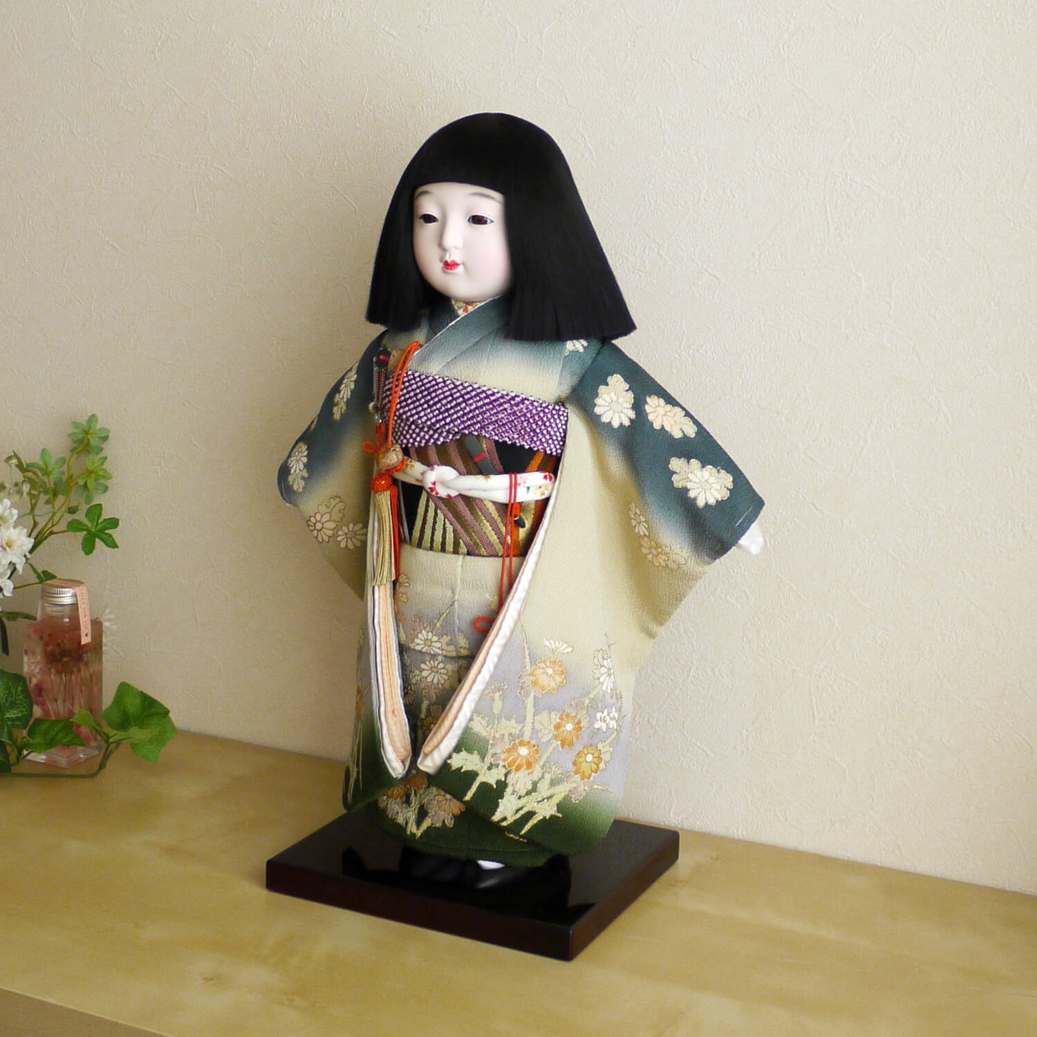 ◇紫野◇ 市松人形 可愛い女の子 60cm 抱き人形 雛人形