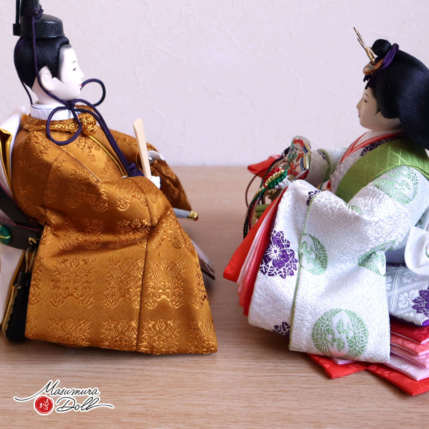 最新作 増村人形店 オリジナル 華峰作 芥子親王 即位 天皇陛下 黄櫨染