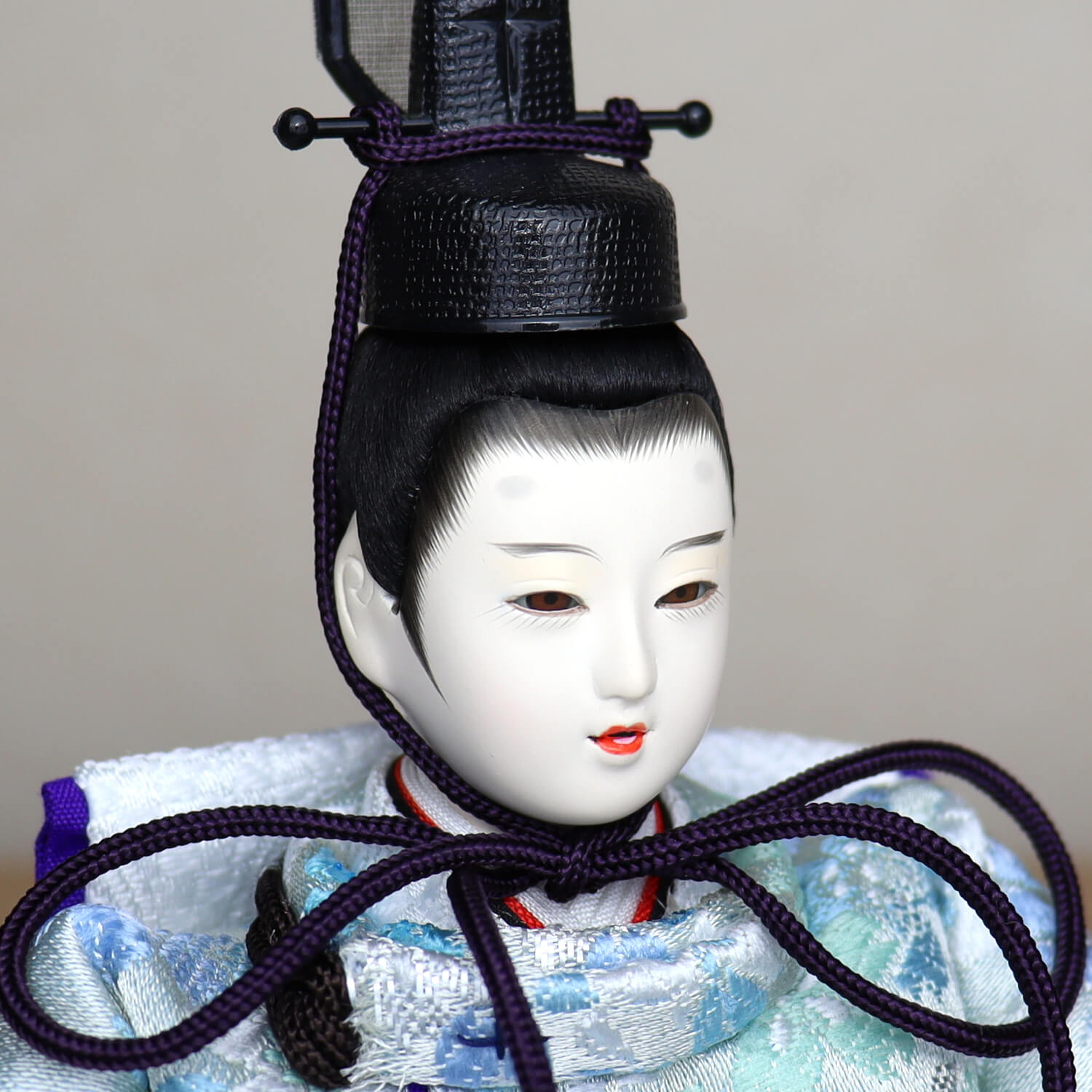 華峰作 芥子親王 淡水色桜尽くし 西陣織極上金襴 無地扇 白木枠六角