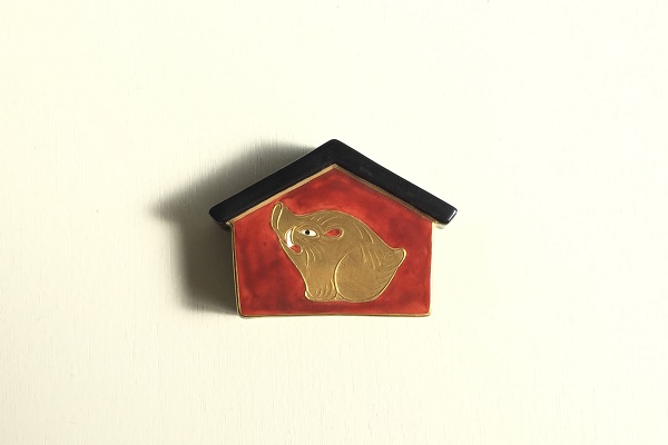 茶道 香合 亥 絵馬 久田宗也書付 真葛焼 宮川香斎作販売|通販