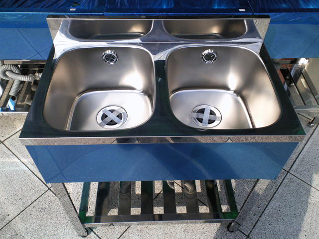 業務用キッチン二槽式