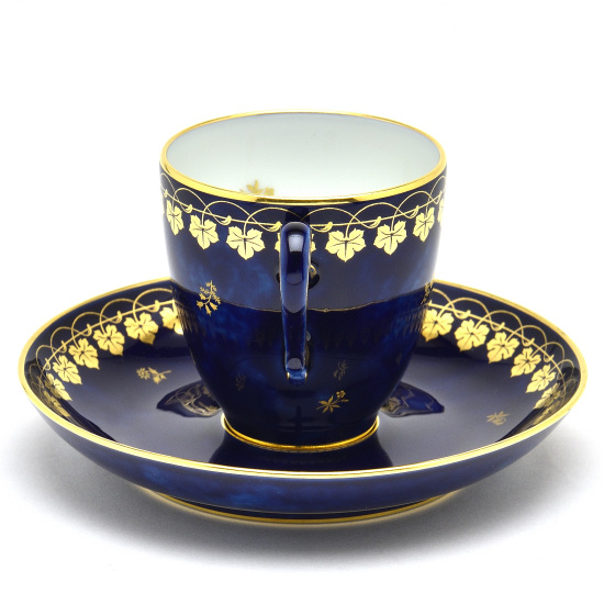 セーブル(Sevres) コーヒーカップ＆ソーサー(120cc)+デザート皿(23cm