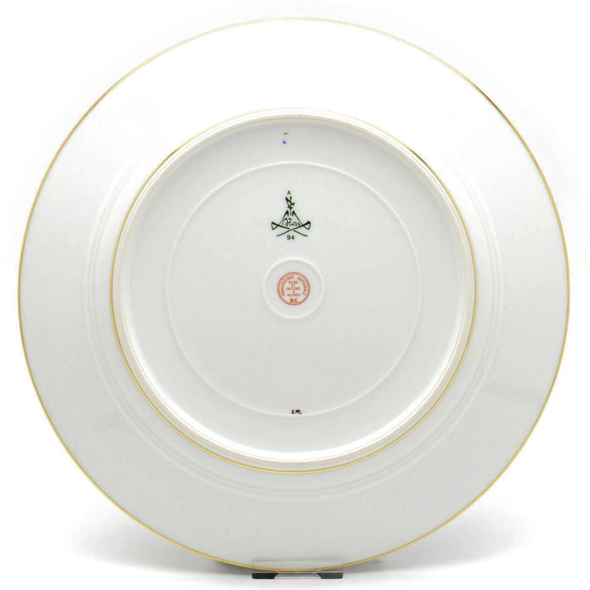 Anna Van Borselen 手描き プレート 飾皿 陶器 サイン在り