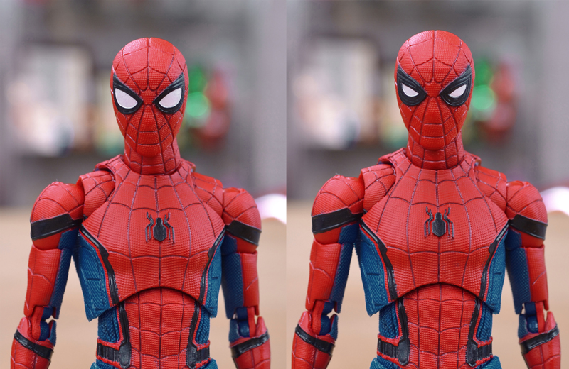 顔リペイント品】 MAFEX スパイダーマン ホームカミング 開封品