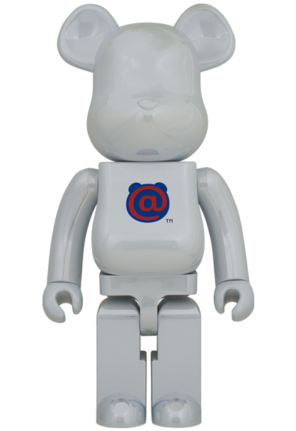 MEDICOM TOY - BE@RBRICK 1st MODEL WHITE CHROME 1000％
