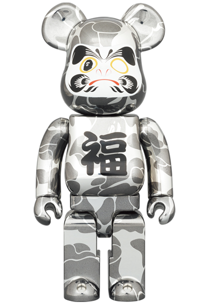MEDICOM TOY - BE@RBRICK BAPE(R) 招き猫 金メッキ & 達磨 銀メッキ
