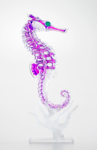 ☆期間限定値引き☆ ガラス製のタツノオトシゴ金箔入り 【公式通販】