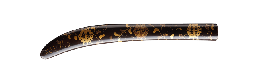 黒漆塗向蝶紋唐草蒔絵 薙刀拵／名古屋刀剣博物館・名古屋刀剣ワールド