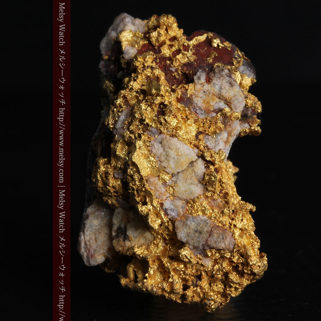 19.66gの石の入り方が綺麗な大きなサイズの自然金 - 自然金と金塊販売