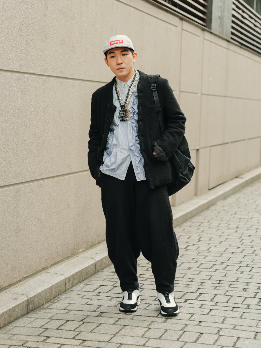 COMME des GARCONS HOMME PLUS 本革サルエルパンツ シュプリームの