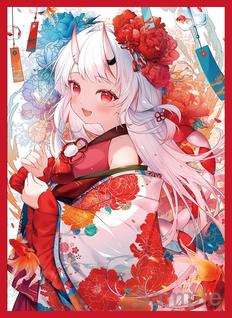 ホロライブ スリーブ 雑誌風 宝鐘マリン 白上フブキ 白銀ノエル 百鬼