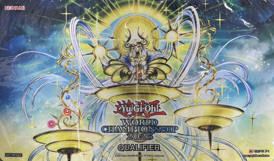 遊戯王 公式 プレイマット 創世の神 デウテロノミオン WCQ 2025 未開封