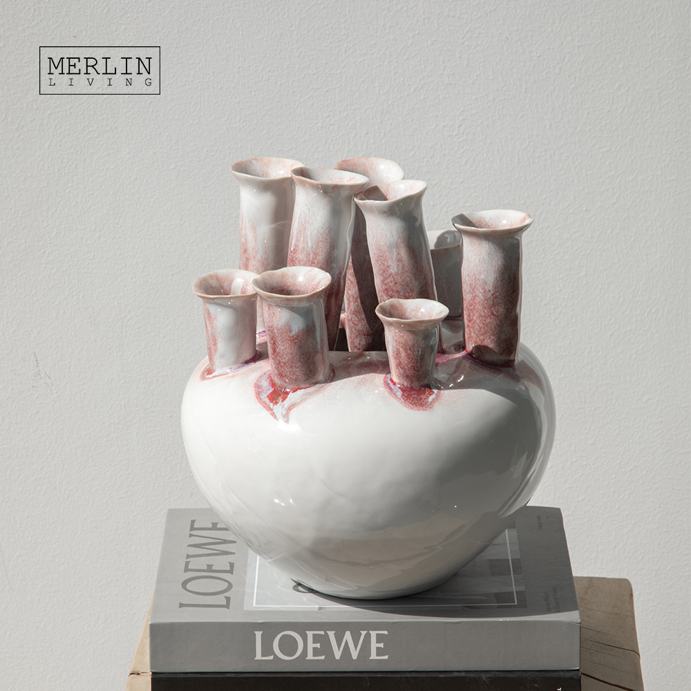 並行輸入品】ホワイト 背の高い床用花瓶 28インチ セラミック製 大きな