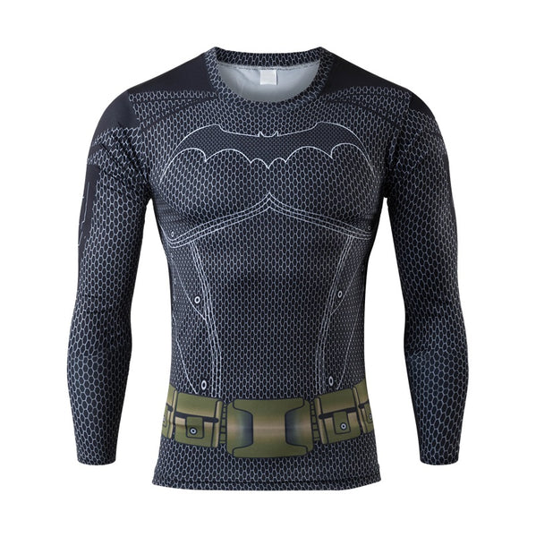 BATMAN Long Sleeve Compression Shirt for Men – ME SUPERHERO