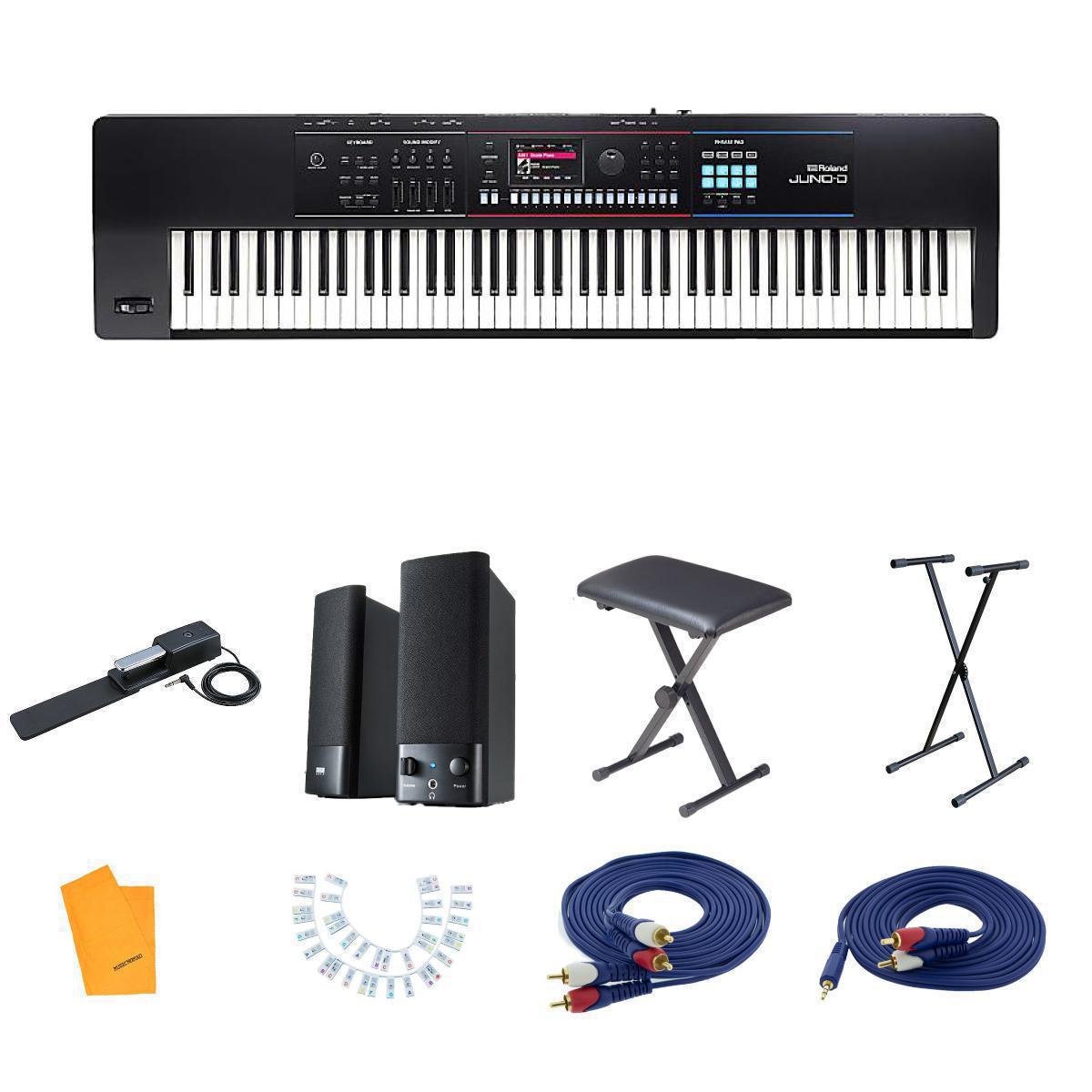 Roland JUNO-D シンセサイザー 本体と付属品