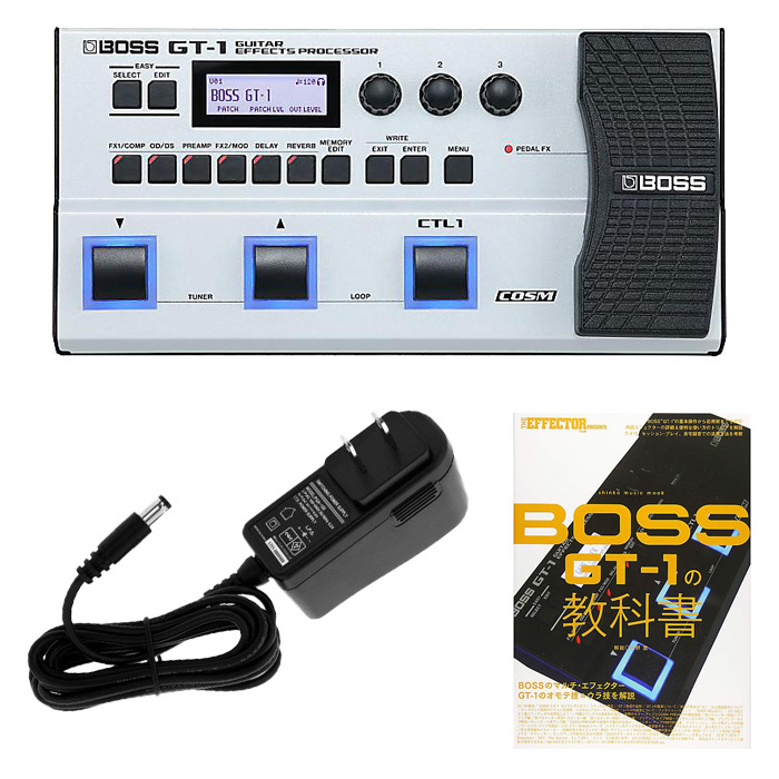 BOSS GT-1 マルチエフェクター (専用ACアダプター＋教科書付き)セット