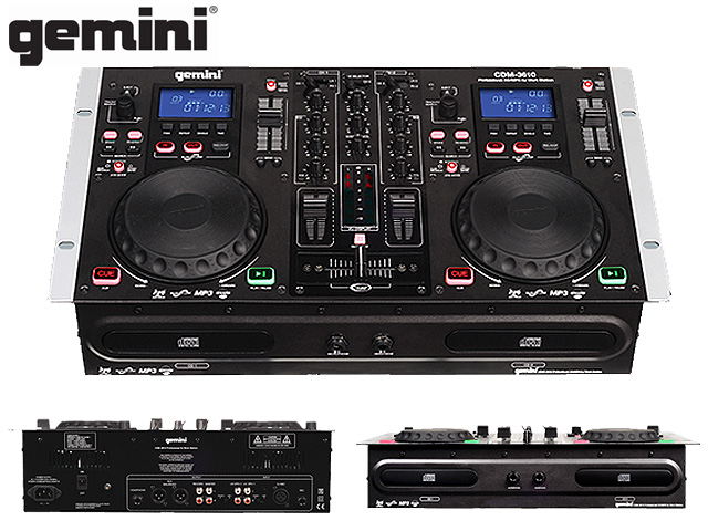 SS⑧ DJ ミキサー Gemini CDM-3610 Professional CD/MP3 DJ Work