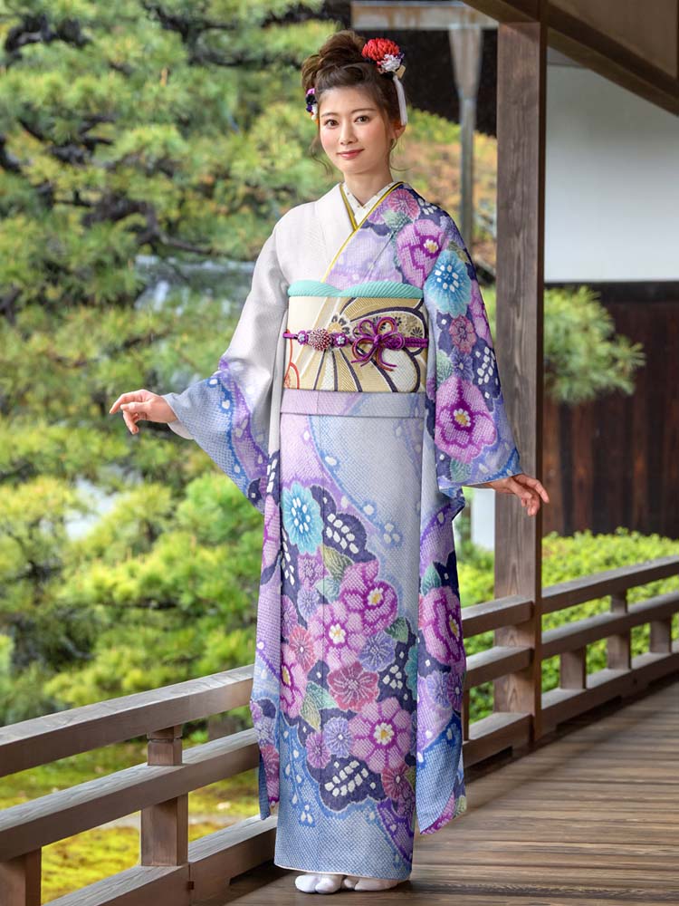 名門 藤娘きぬたや 総絞り 振袖フルセット モモ 藤娘きぬた