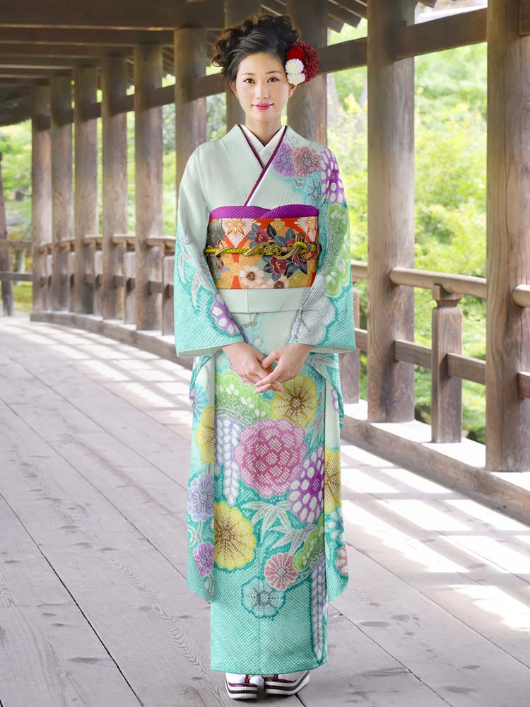 ひーちゃん 総絞りお振袖 藤娘きぬたや 最上級“藤娘