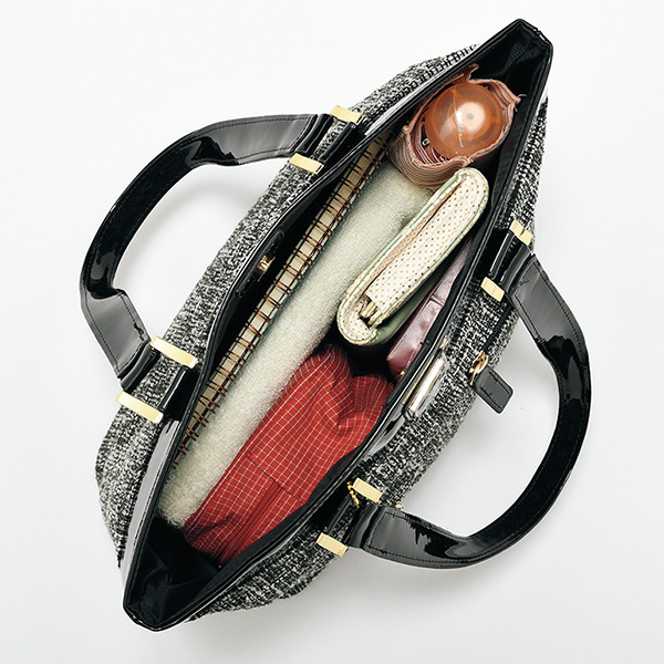 ユリ・コジマ ツイード調手提げバッグ Yuri Kojima | 京都通販ミセスの