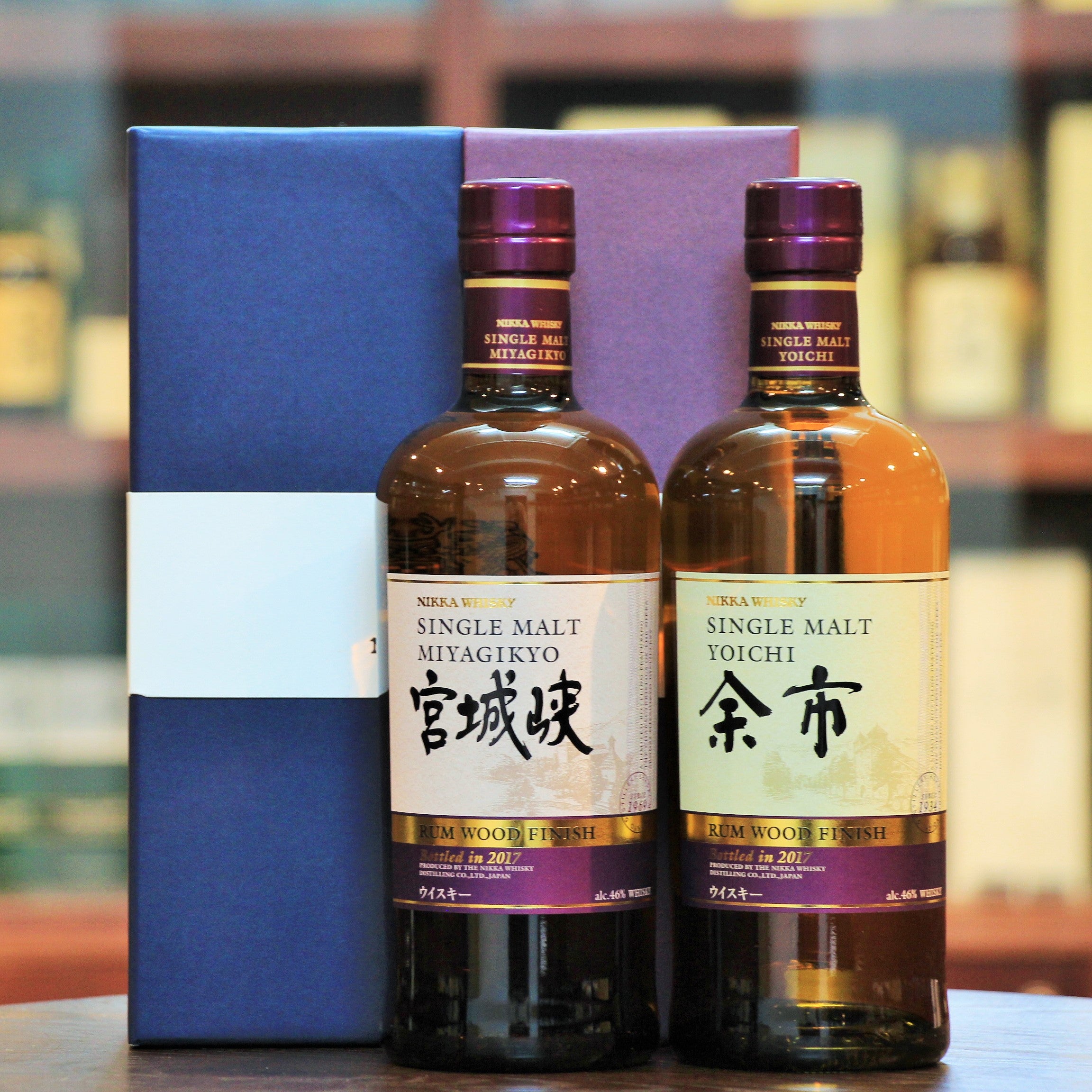 ニッカ 余市 宮城峡 ラムウッドフィニッシュ 2本セット Nikka Yoichi