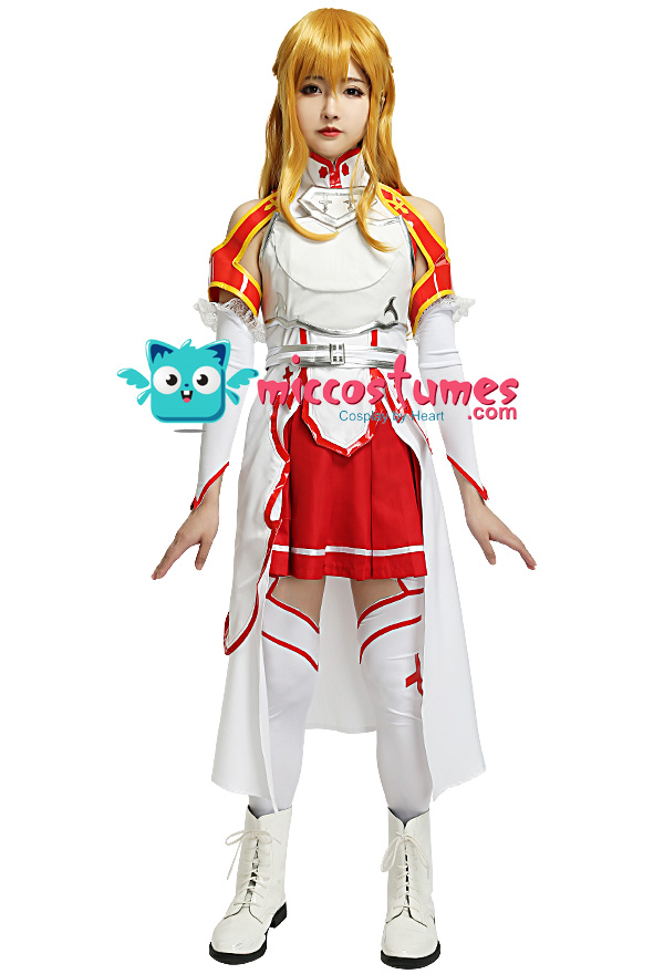 結城明日奈ソードアートキリト風ダッフィーアスナ風メイ用衣装