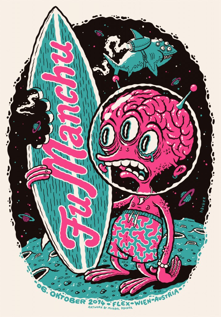 fu manchu シルクスクリーン ポスター Fu Manchu – Dancing Girls