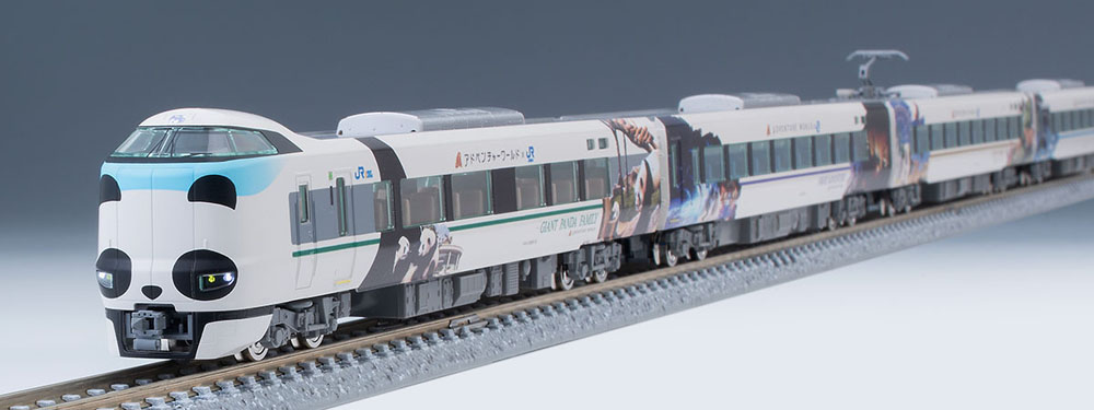 中古鉄道模型 1/150 JR 287系 特急電車 パンダくろしお・Smile