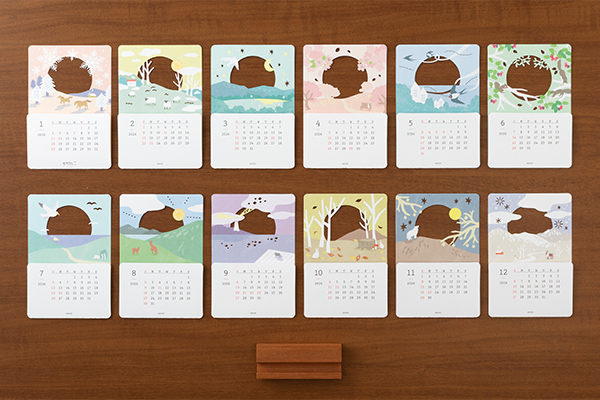 13日までの出品】 ツルネ2022年スクールカレンダー原画