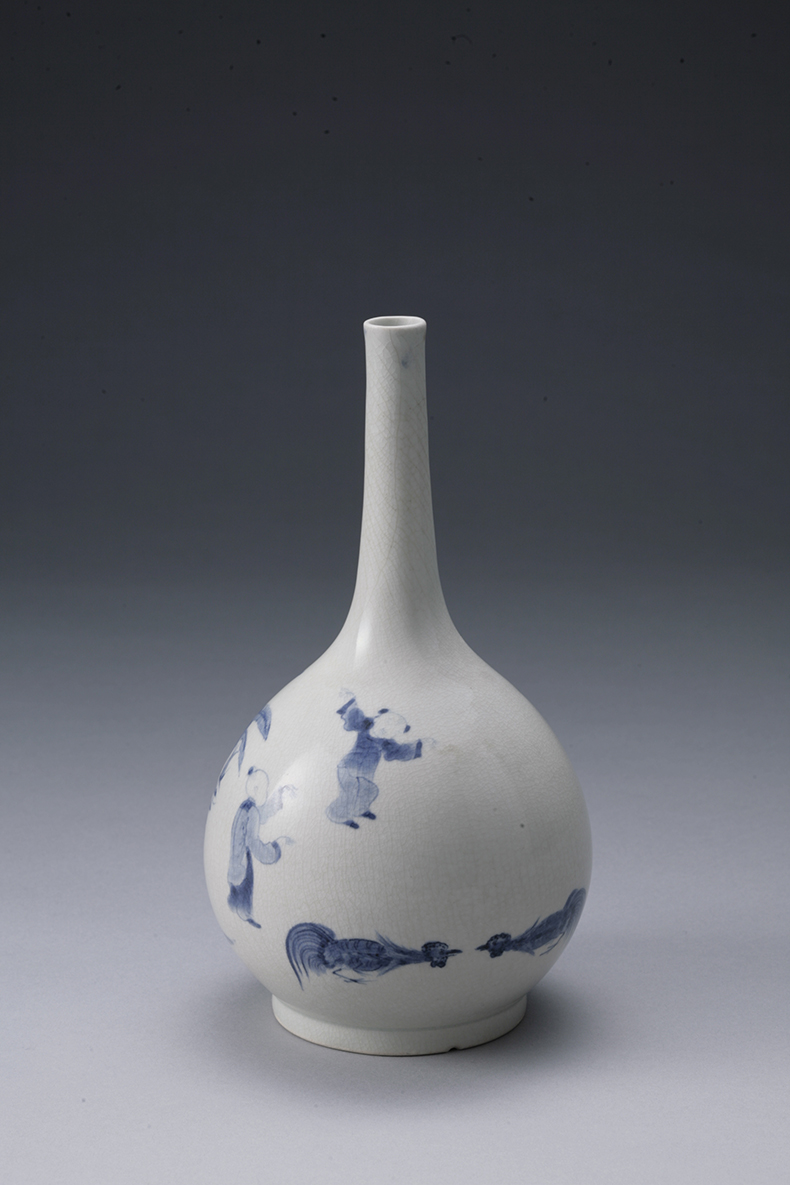 闘鶏に唐子文鶴首 ｜ みかわち焼 三川内焼- 総合サイト