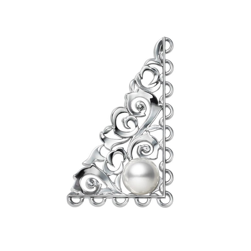 MIKIMOTO パール7珠 ピンブローチ あこや真珠 雪の結晶 未使用品 美品