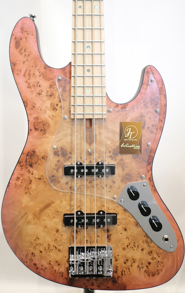 木目 杢目 Bacchus バッカス ウッディ ナチュラル エレキベース ジャズ