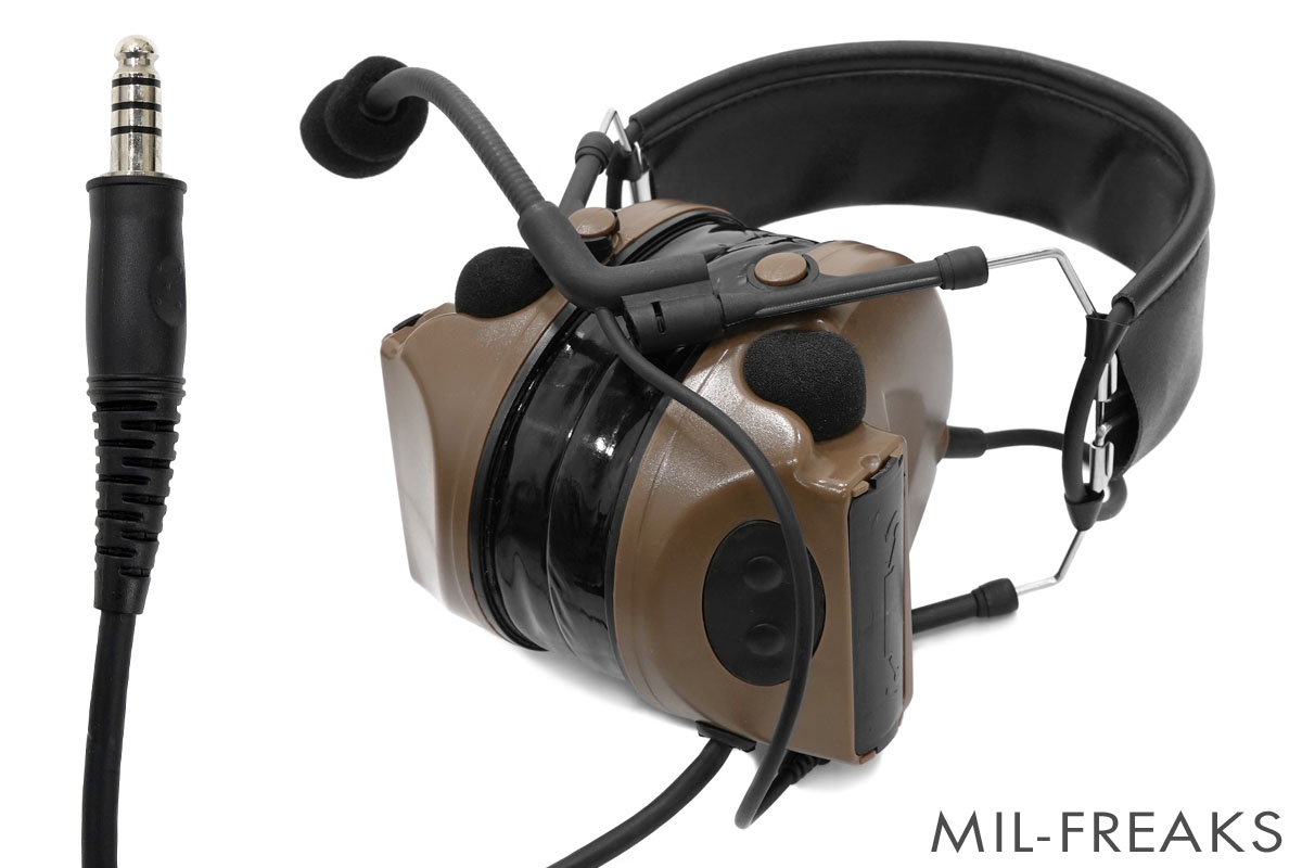 TAC-SKY Comtac II タイプ ヘッドセット ミリタリースタンダードプラグ