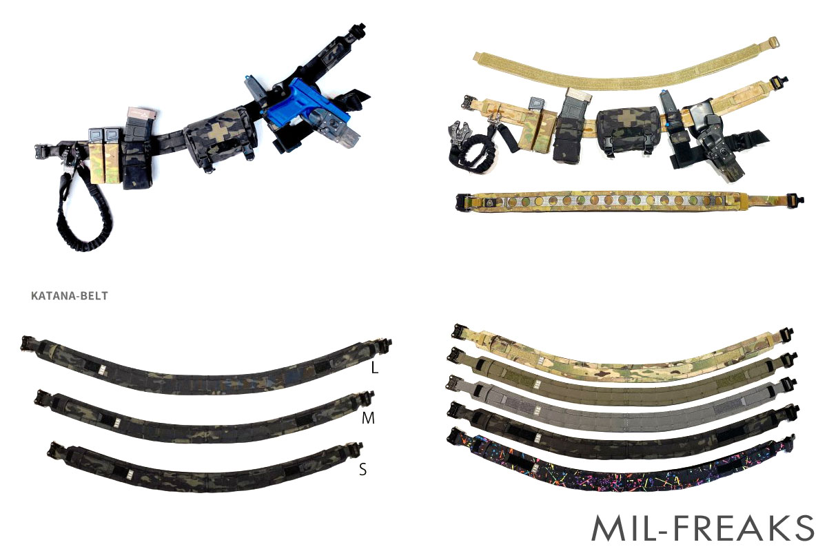 x115xTAYLOR KATANA-BELT ブラック サイズ:S (26-29inch / 76-84cm