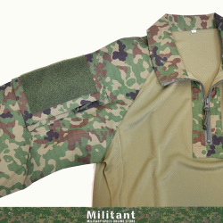 コンバットシャツ-III VCリップストップ 陸自迷彩 （袖リップ難燃生地