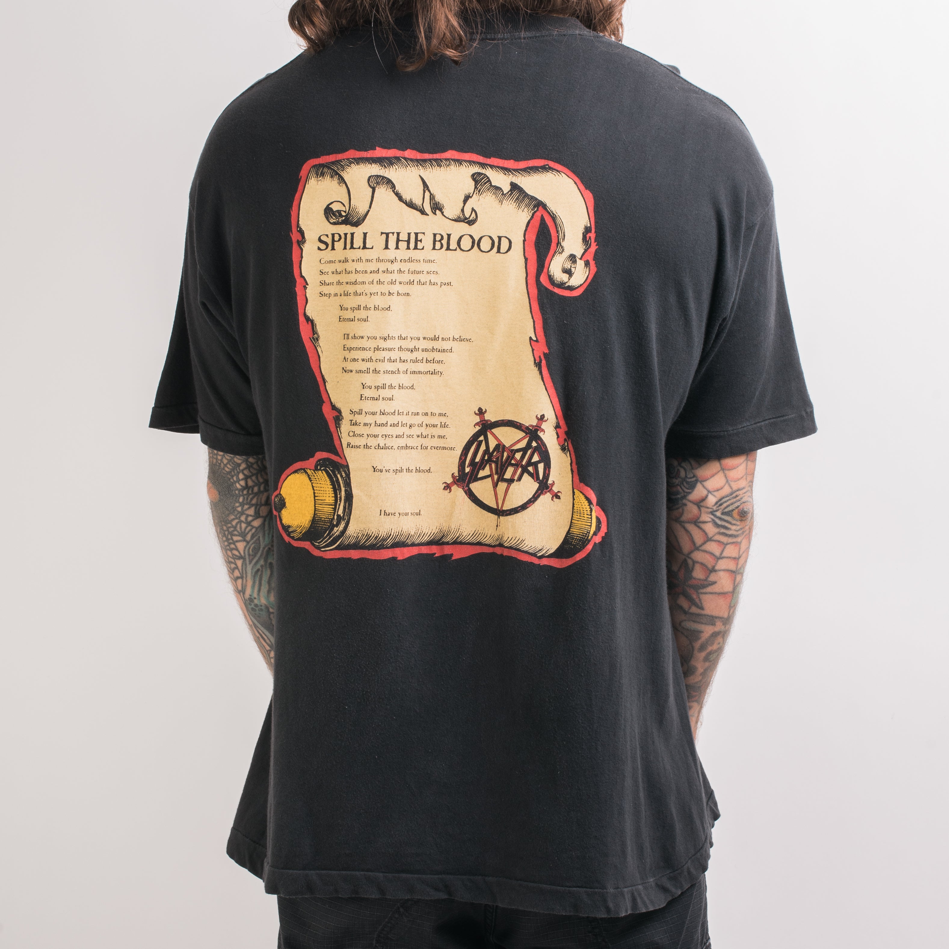 Vintage 1990 Slayer Spill The Blood T-Shirt – Mills Vintage USA