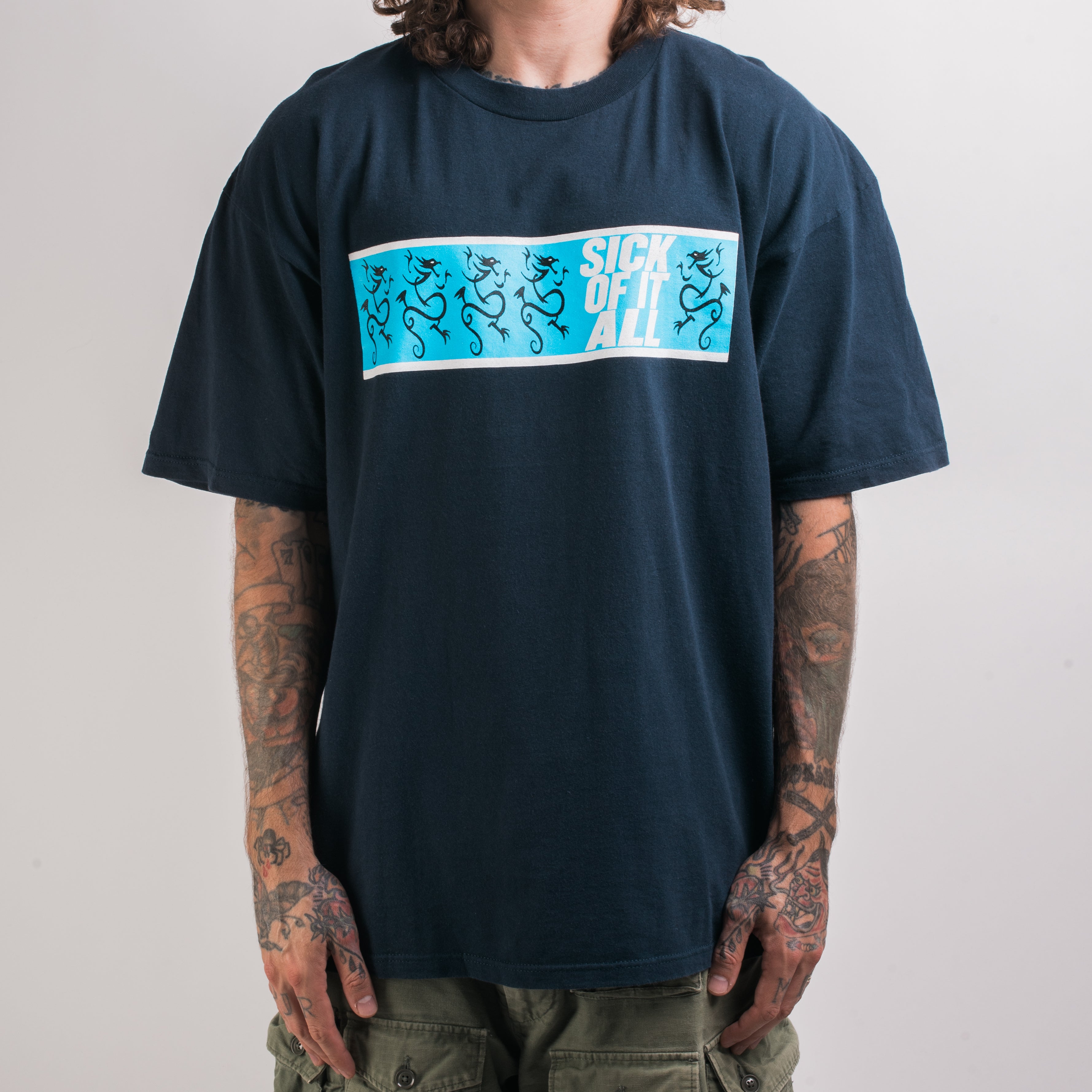 SICK OF IT ALL 90年代?ビンテージTシャツ L SICK OF IT ALL 90年代?