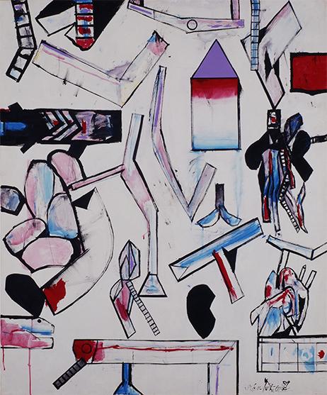 二元会常任委員審 奥野北雄 二元会総理大臣賞 師:猪熊弦一郎 パステル