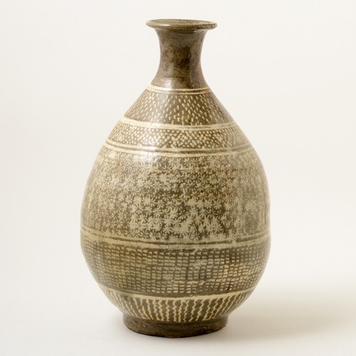 朝鮮 粉青沙器 象嵌三島徳利 ｜ みんげい おくむら （日本と世界の民芸）