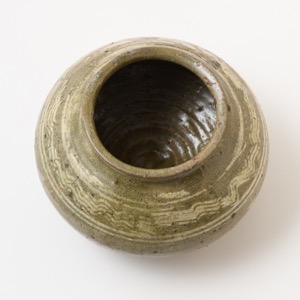 朝鮮 李朝 粉青沙器 象嵌建水 ｜ みんげい おくむら （日本と世界の民芸）